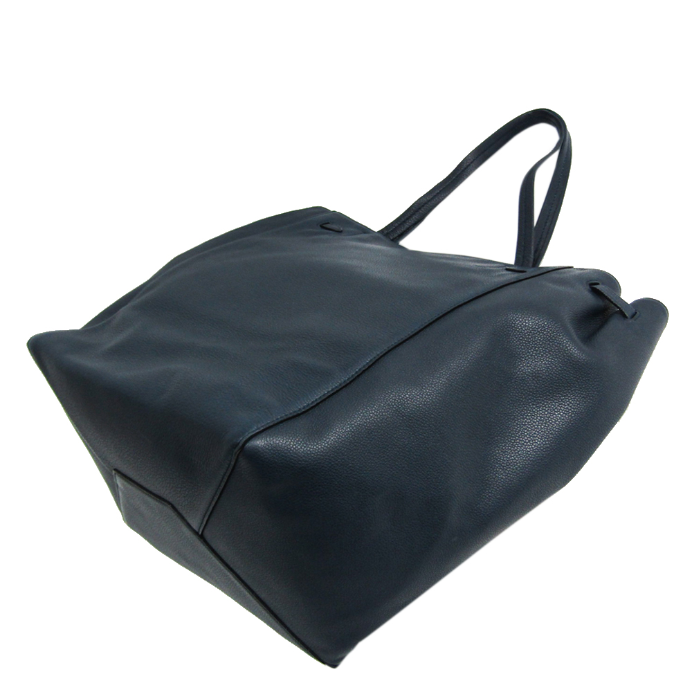 

Celine Navy Blue Leather Hippo Phantom Tote Bag