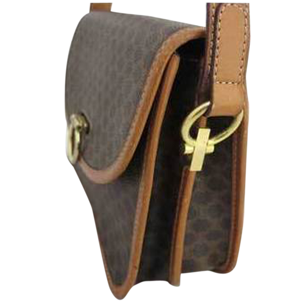 

Celine Brown Leather Macadam Shoulder Bag