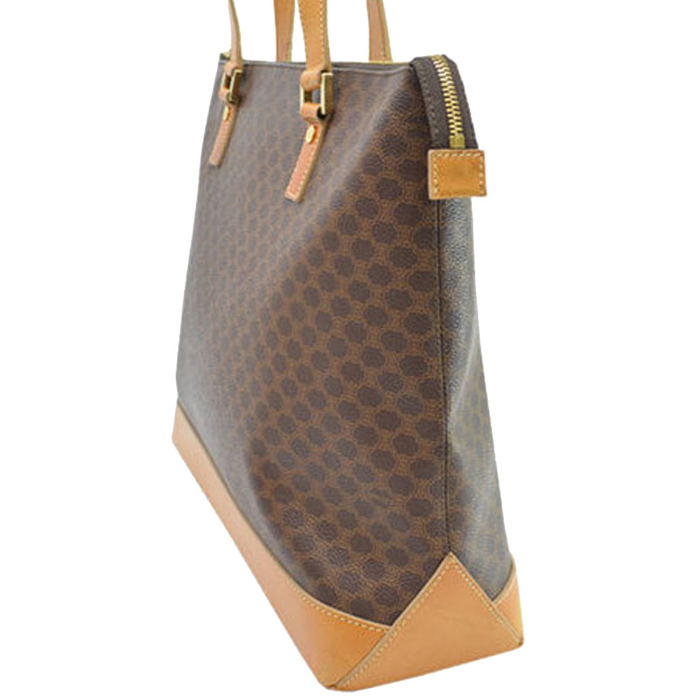 

Celine Brown/Beige Leather Macadam Tote Bag