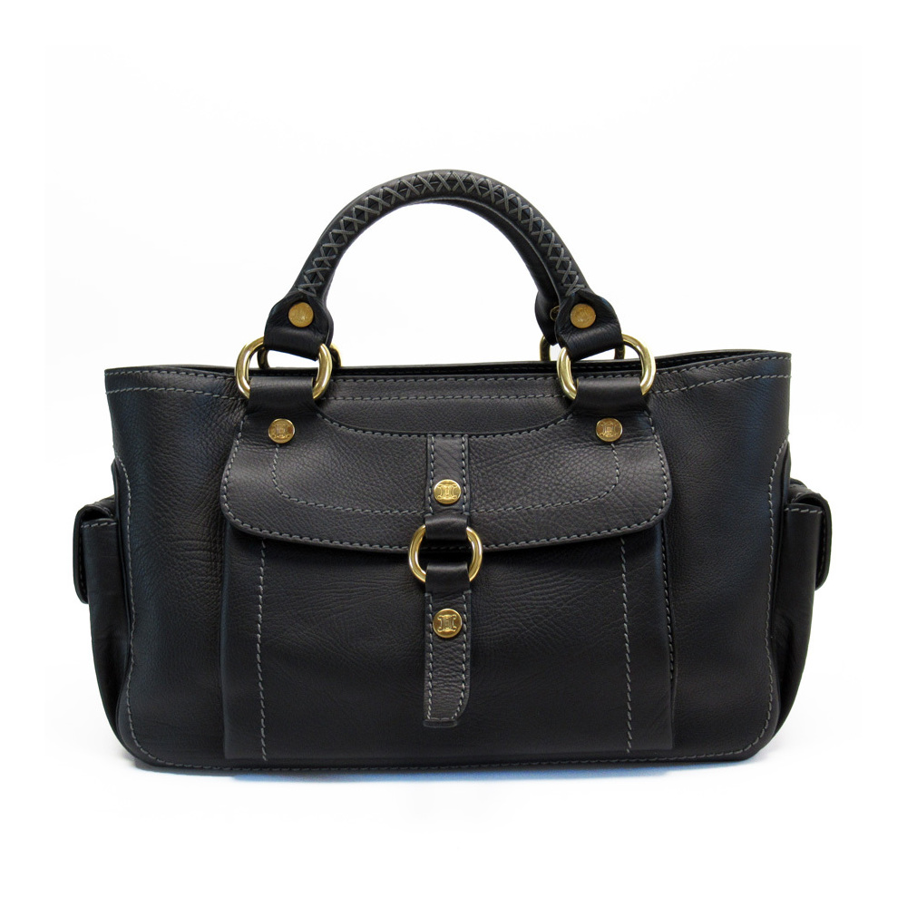 Click to view more detailed imagery on our partner's website Pre-owned Celine Black Leather Satchel Bag