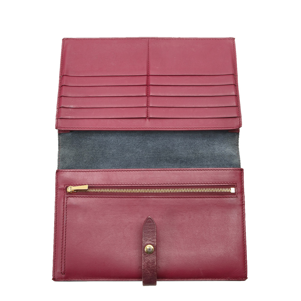 

Celine Black Leather Small Multifunction Strap Wallet