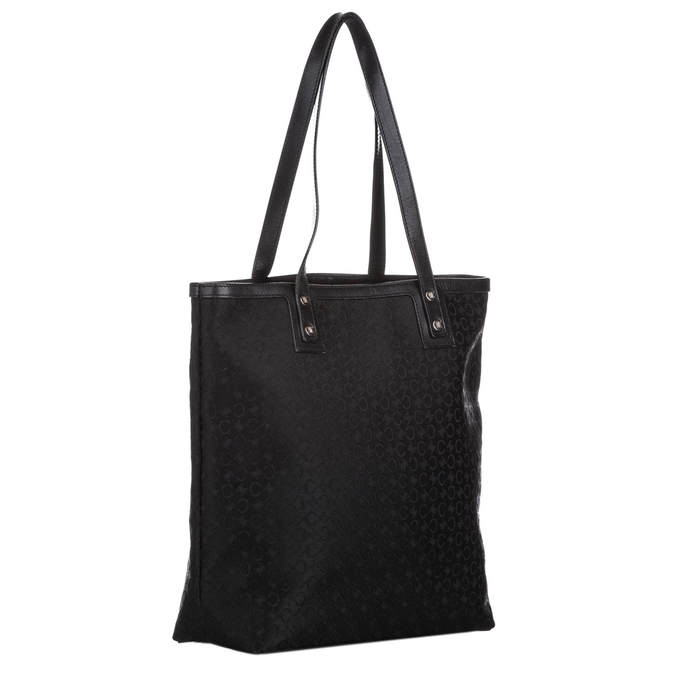 

Celine Black Canvas C Macadam Tote Bag