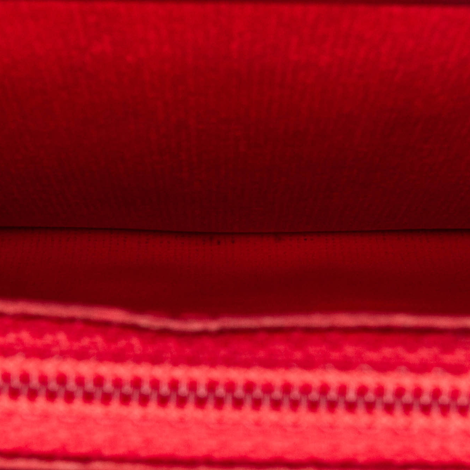 

Celine Red Leather Flap Wallet