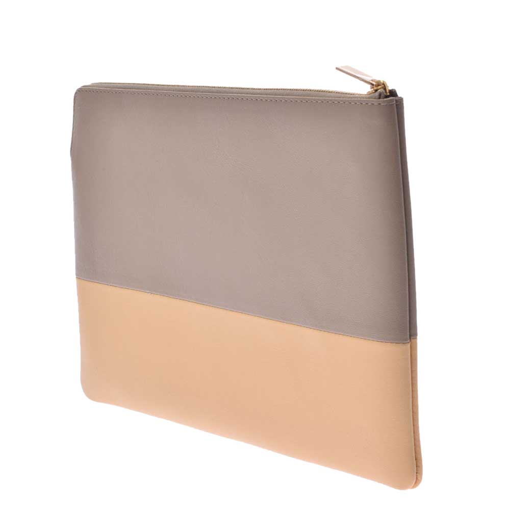 

Celine Bicolor Leather Solo Clutch Bag, Multicolor