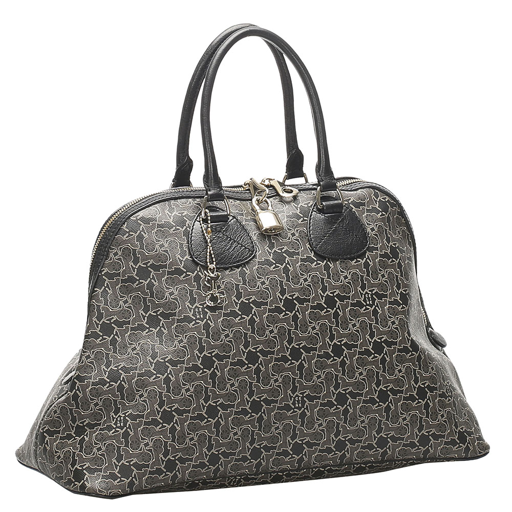

Celine Black and grey Coated Canvas Vintage Bag