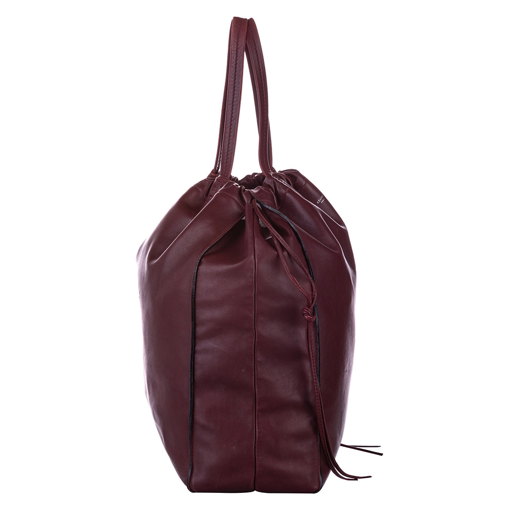 

Celine Burgundy Leather Vertical Coulisse bag, Red