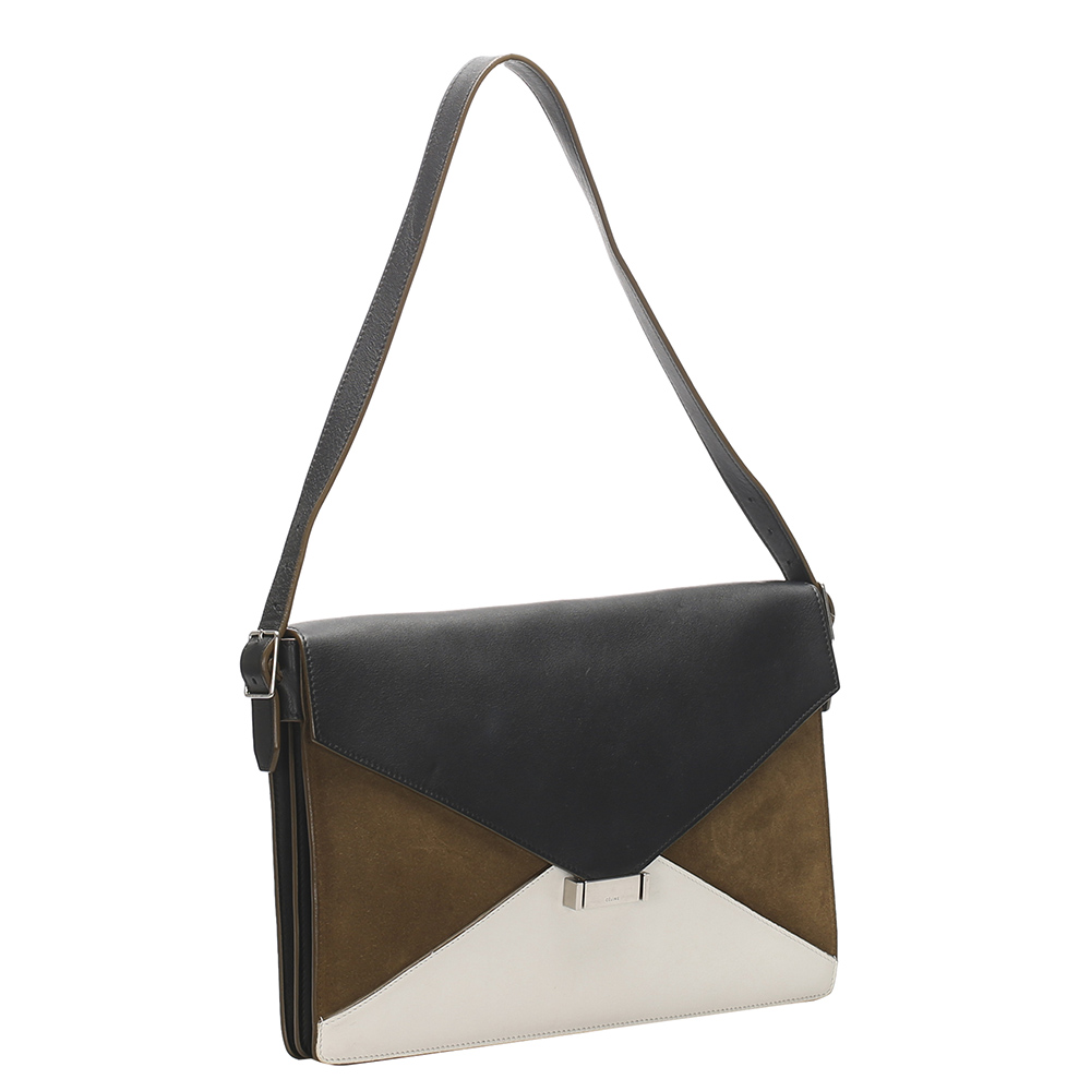 

Celine Multicolor Leather Diamond Bag, Black
