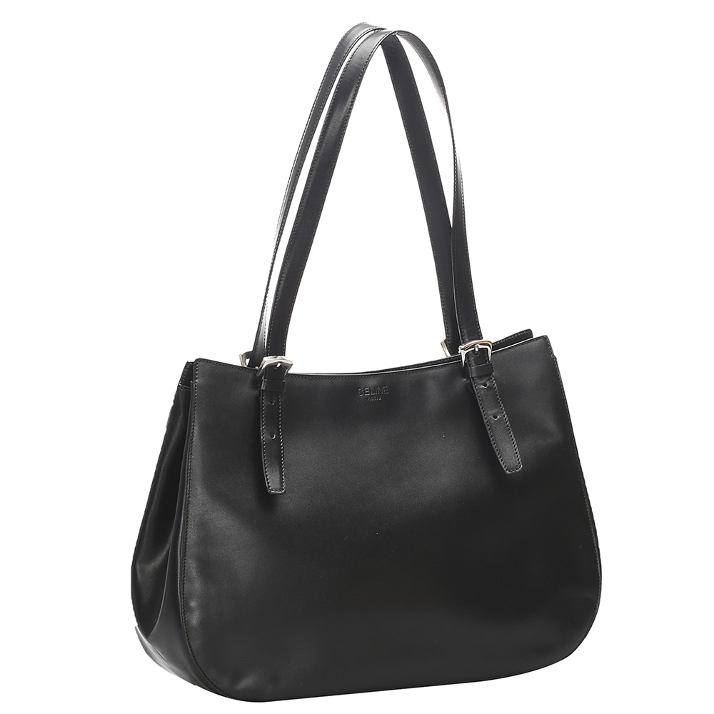 

Celine Black Leather Hobo Bag