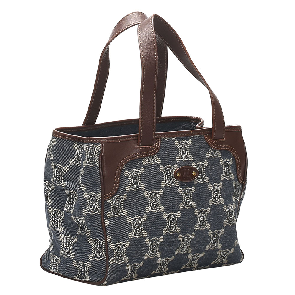 

Celine Blue/Black Denim Macadam Bag