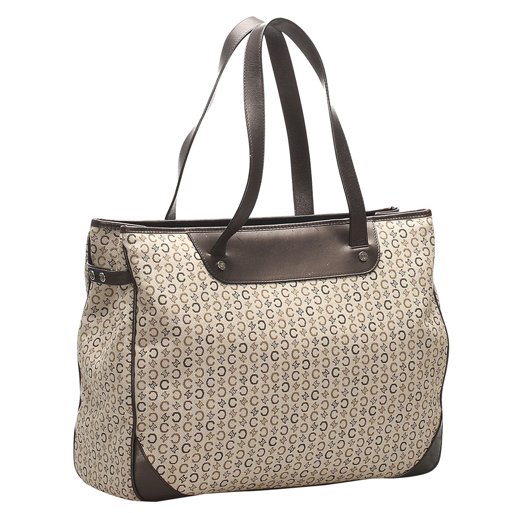 

Celine Beige/Brown C Macadam Canvas Tote Bag