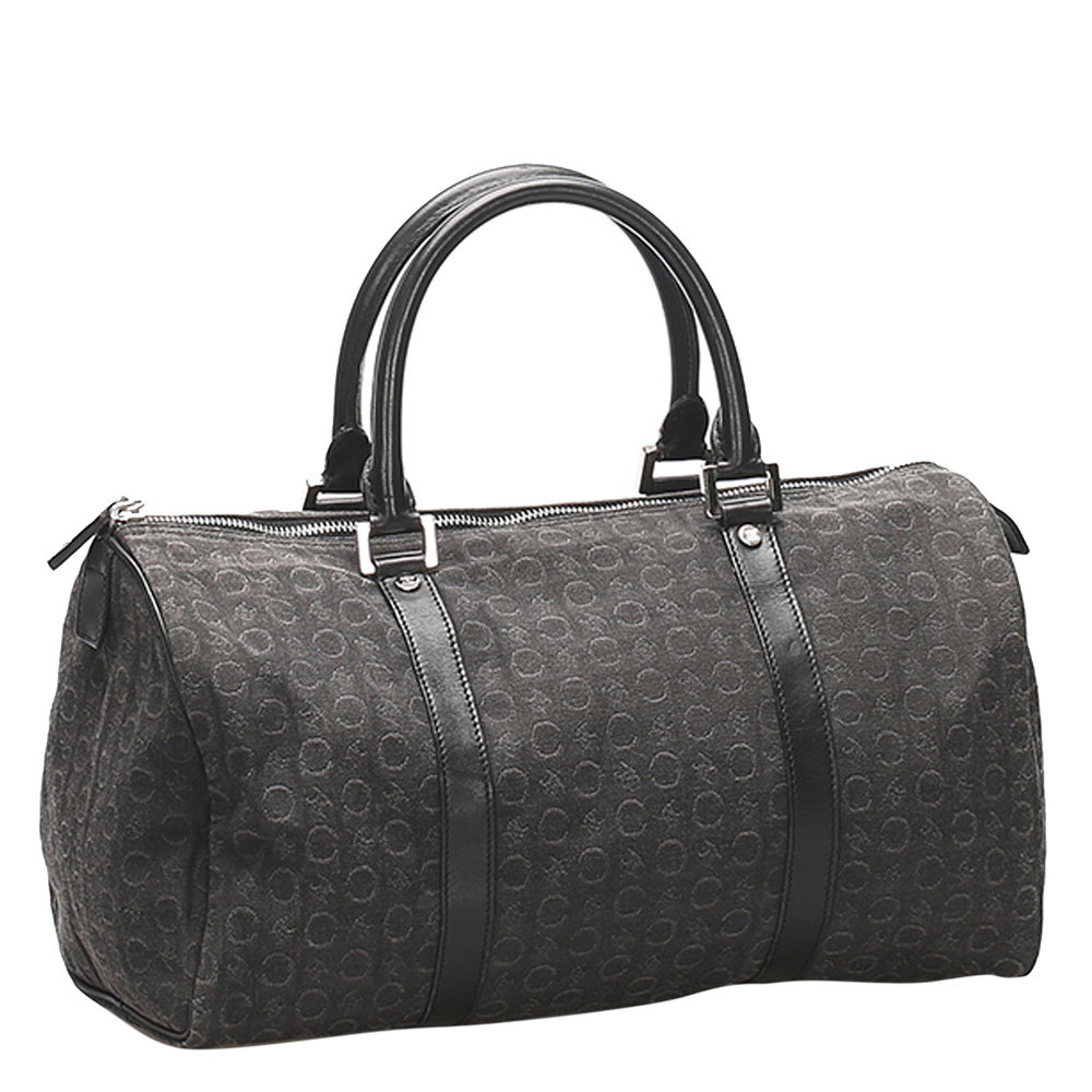 

Celine Brown Coated Canvas C Macadam Bag, Multicolor