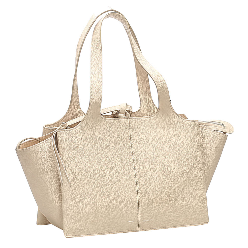 

Celine Beige Leather Trifold Bag