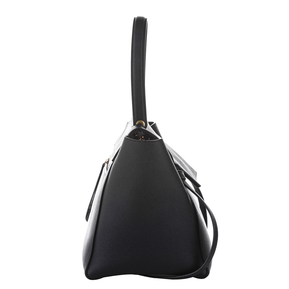 

Celine Black Leather Belt Satchel