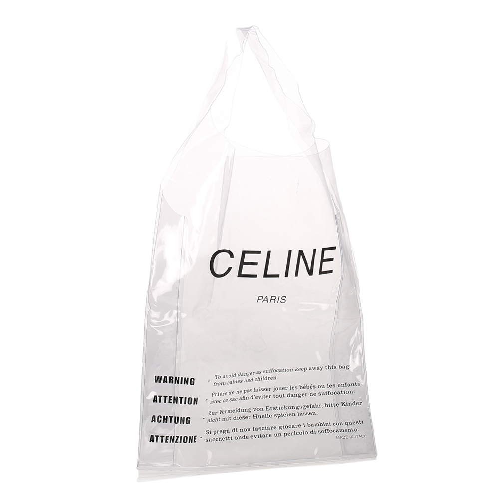 

Celine Red Plastic PVC 2018 PVC Solo Pouch Shopping Bag