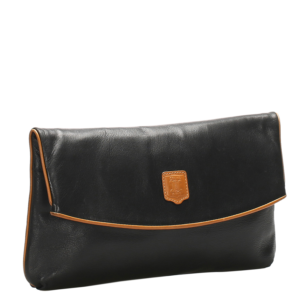 

Celine Black/Brown Leather Clutch Bag