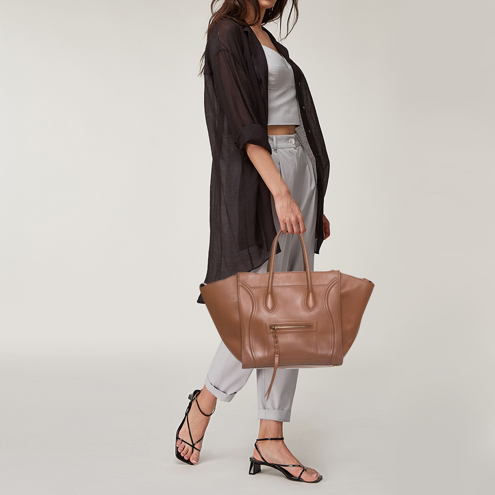 

Celine Brown Leather Medium Phantom Luggage Tote