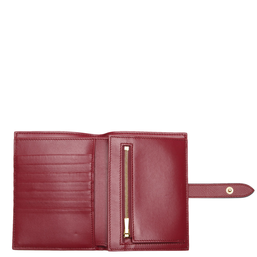 

Celine Red Leather Multifunction Strap Wallet, Navy blue