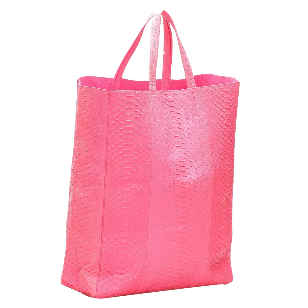 

Celine Pink Python Leather Vertical Cabas Tote Bag