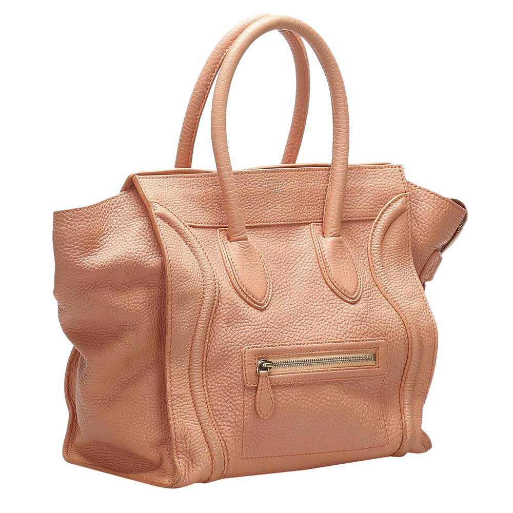 

Celine Pink Luggage Leather Tote