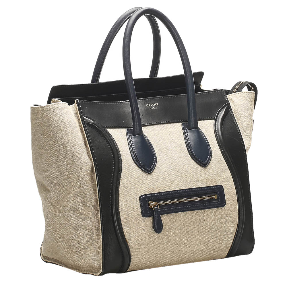 

Celine Brown/Beige Hemp The Luggage Tote Bag