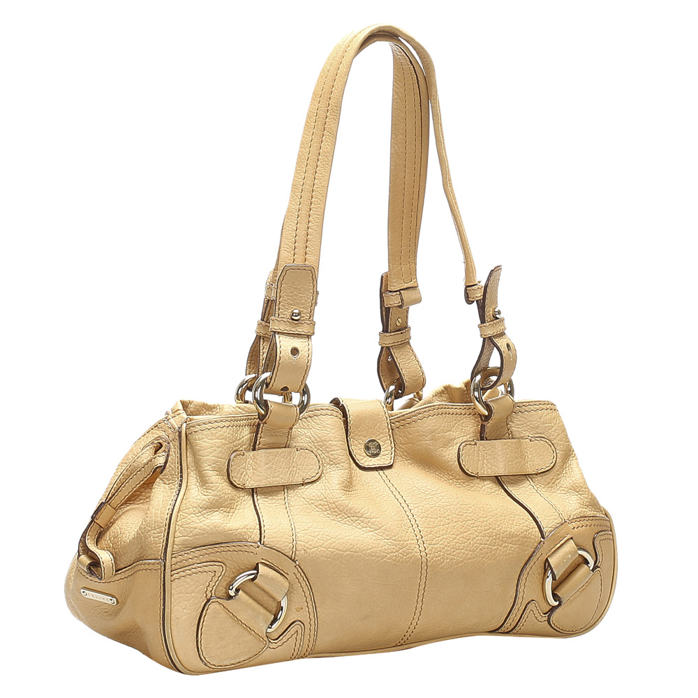 

Celine Brown/Beige Leather Shoulder Bag