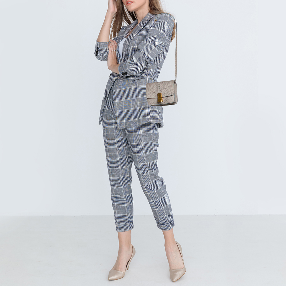 

Celine Grey Python Small Classic Box Shoulder Bag