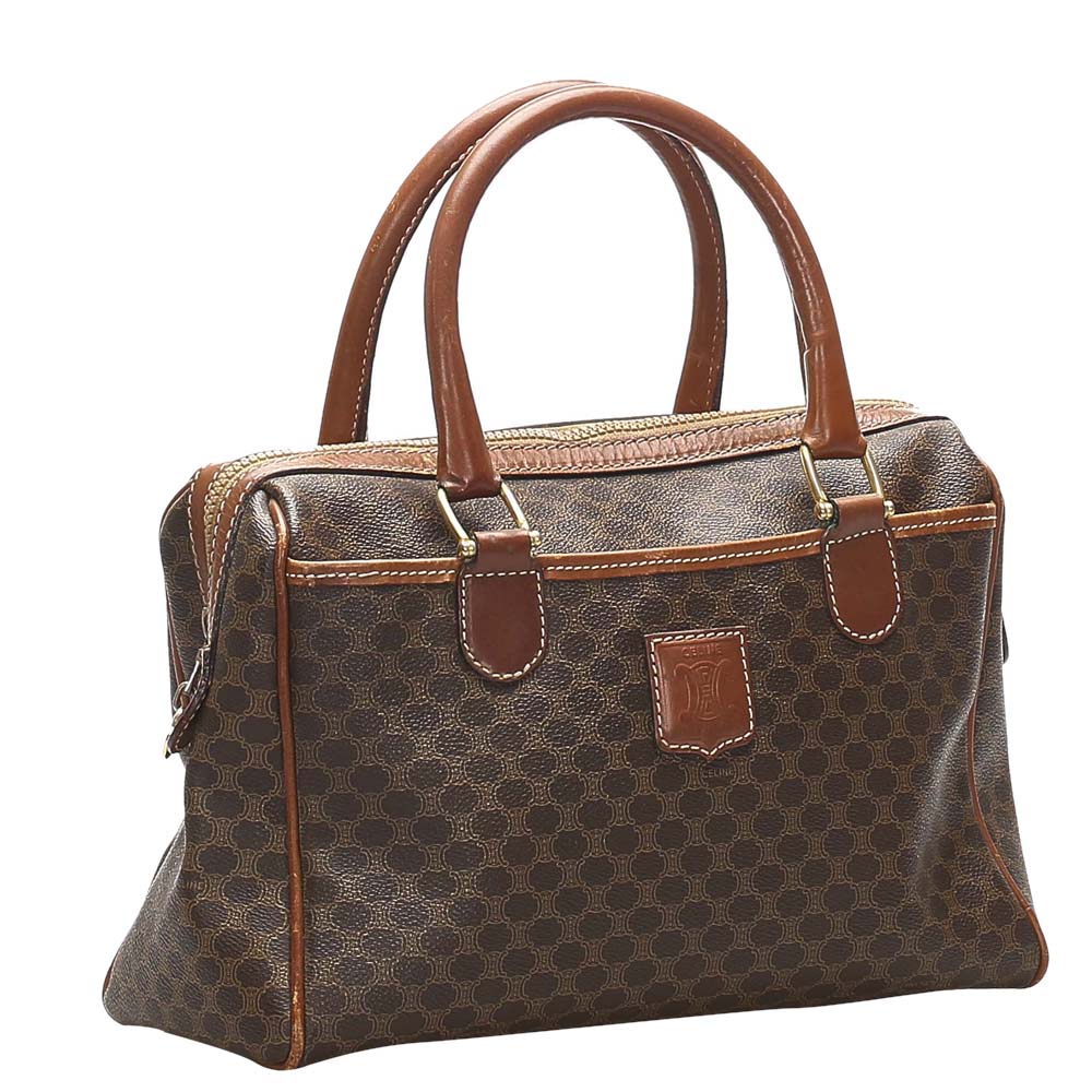 

Celine Brown PVC Leather Macadam Shoulder Bag