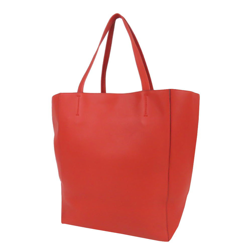 

Celine Red Leather Phantom Cabas Tote Bag
