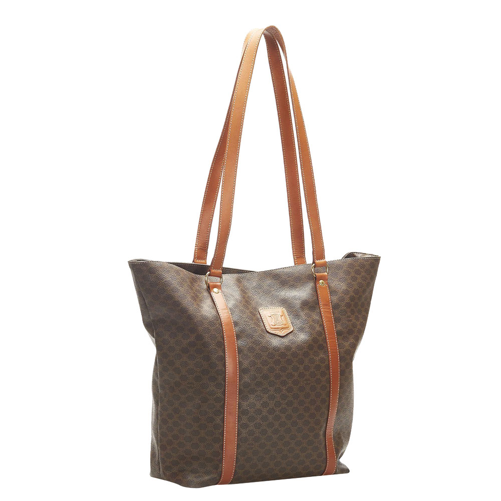 

Celine Brown Plastic PVC Leather Macadam Tote Bag