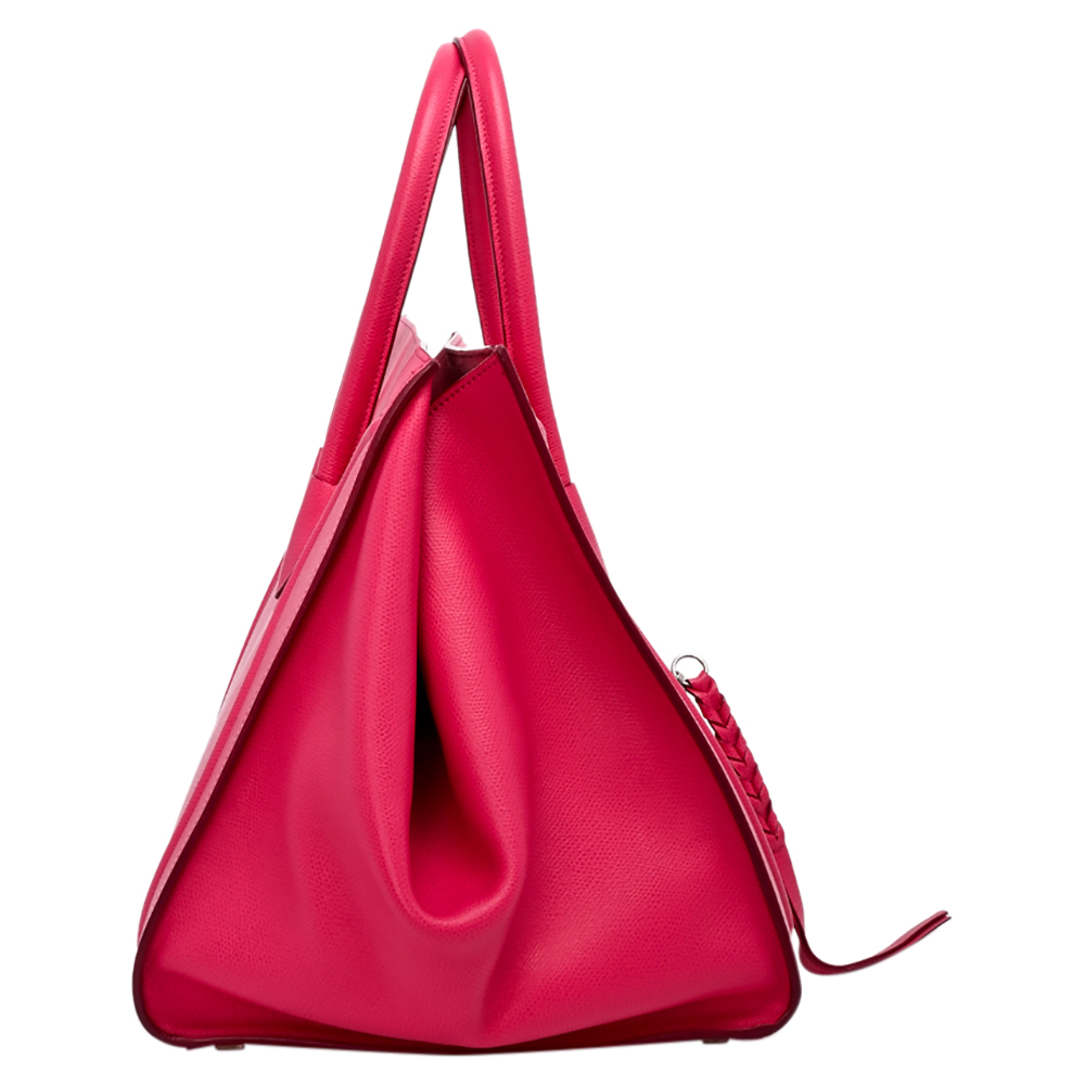 

Celine Pink Calfskin Leather Phantom Luggage Tote