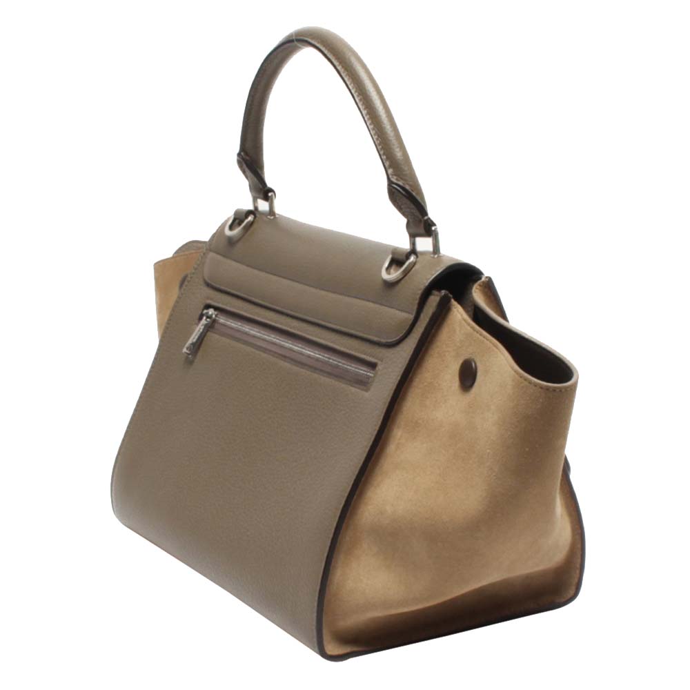 

Celine Grey Leather  Trapeze Top Handle Bags