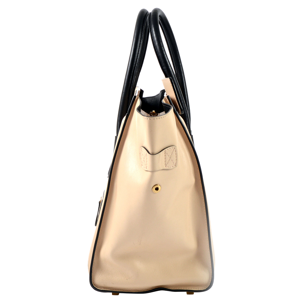 

Celine Beige Leather Luggage Mini Tote Bag