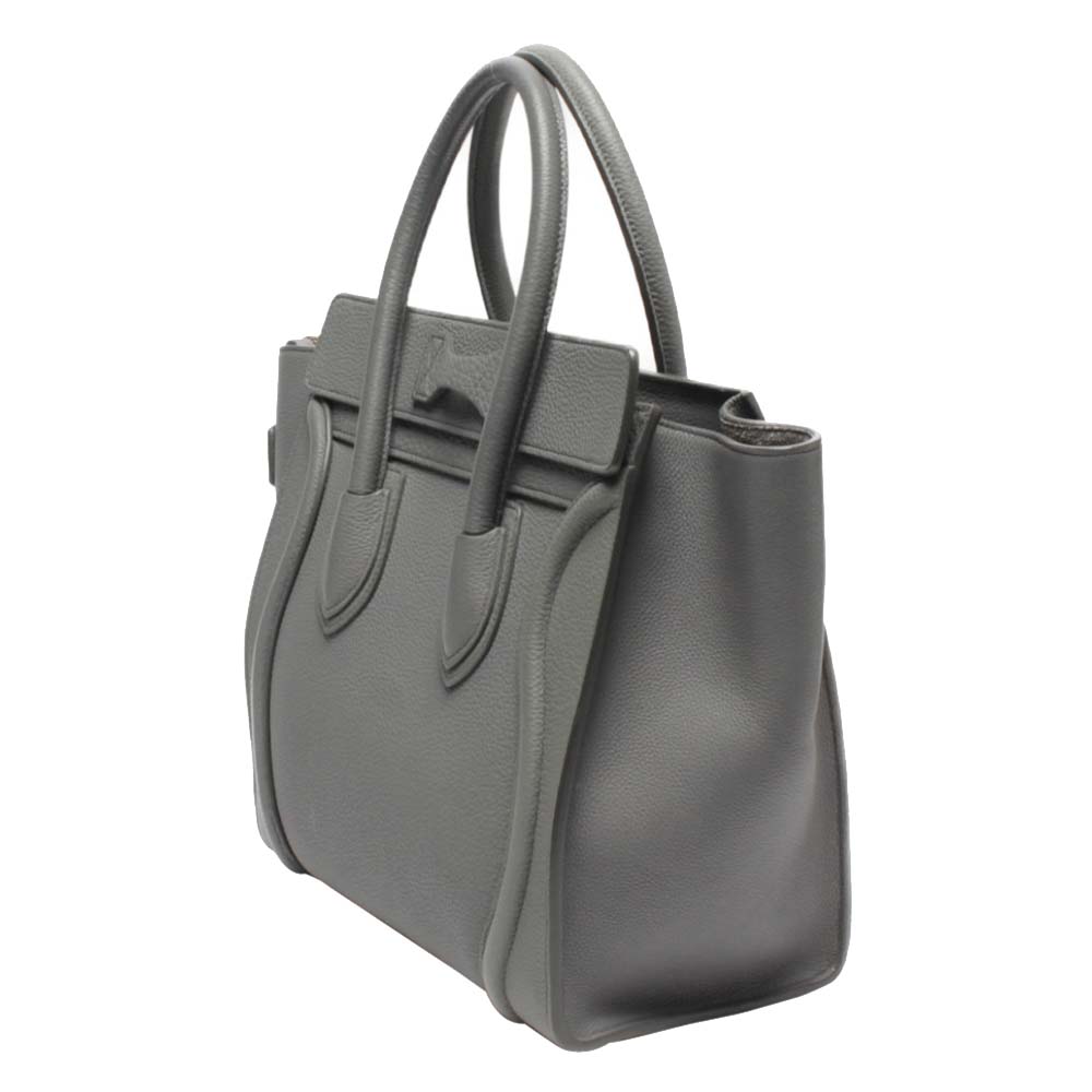 

Celine Grey Leather Luggage Tote