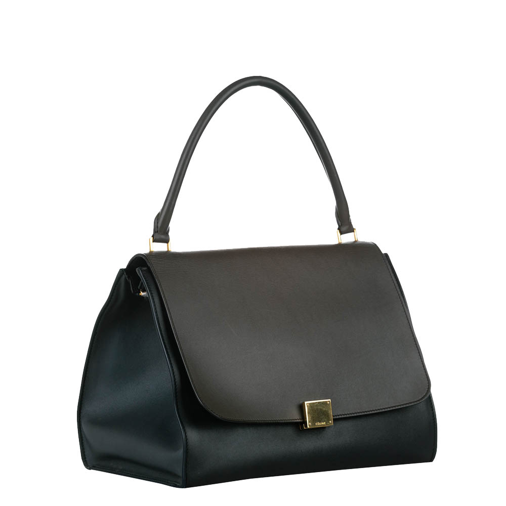 

Celine Black Leather Trapeze Medium Bag