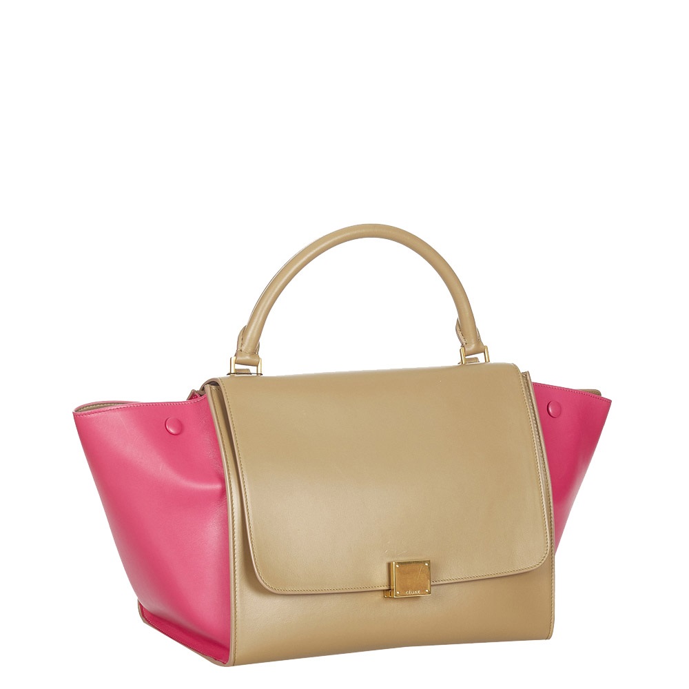 

Celine Brown/Pink Leather Trapeze Bag