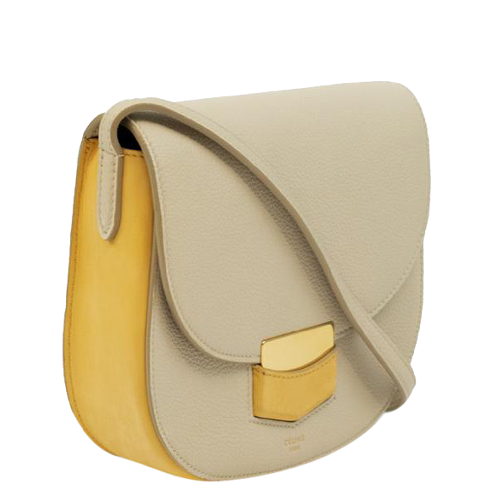 

Celine Beige Leather Trotteur Shoulder Bag