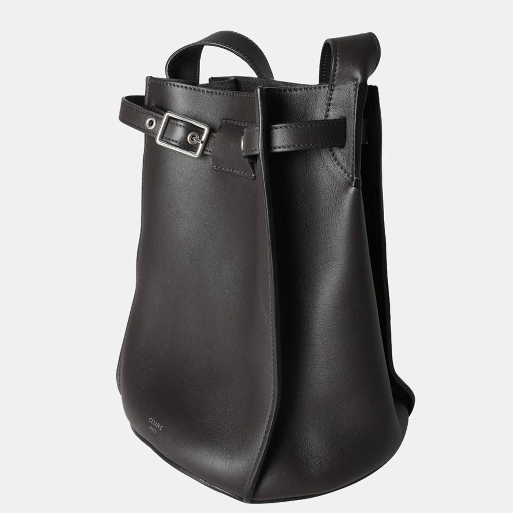 

Celine Black Leather Big Bucket Shoulder Bag