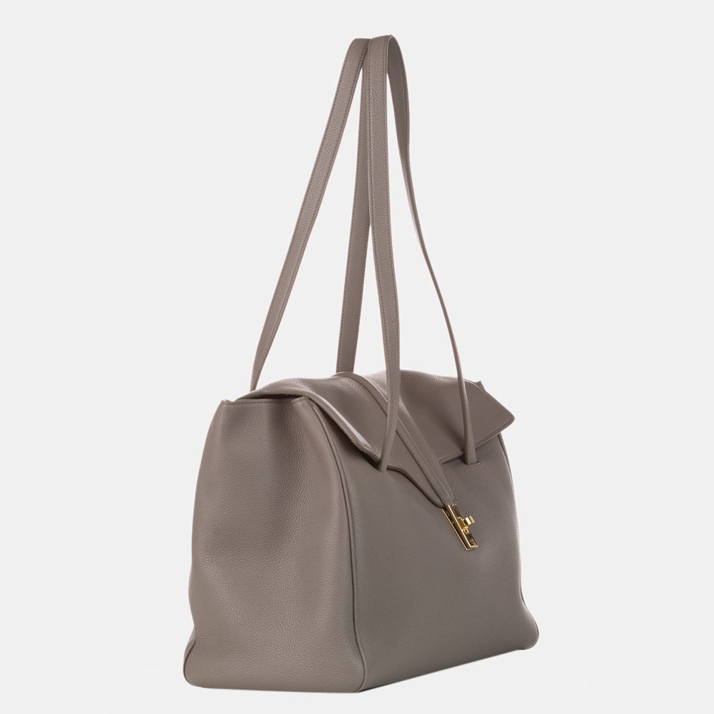 

Celine Grey Large Soft 16 Leather Shoulder Bag