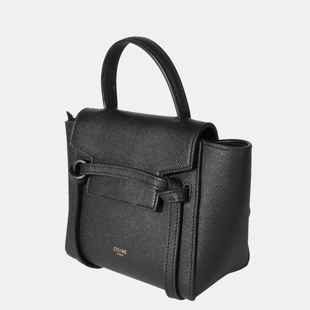 

Celine Black Leather Grained Calfskin Pico Belt Bag