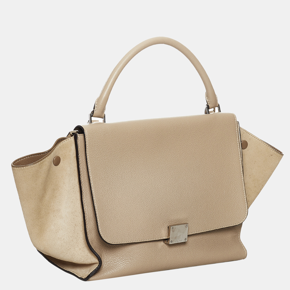 

Celine Brown/Beige Trapeze Leather Satchel