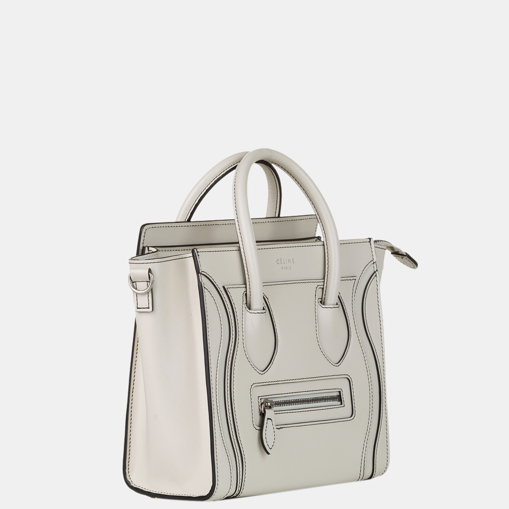 

Celine White Luggage Leather Tote