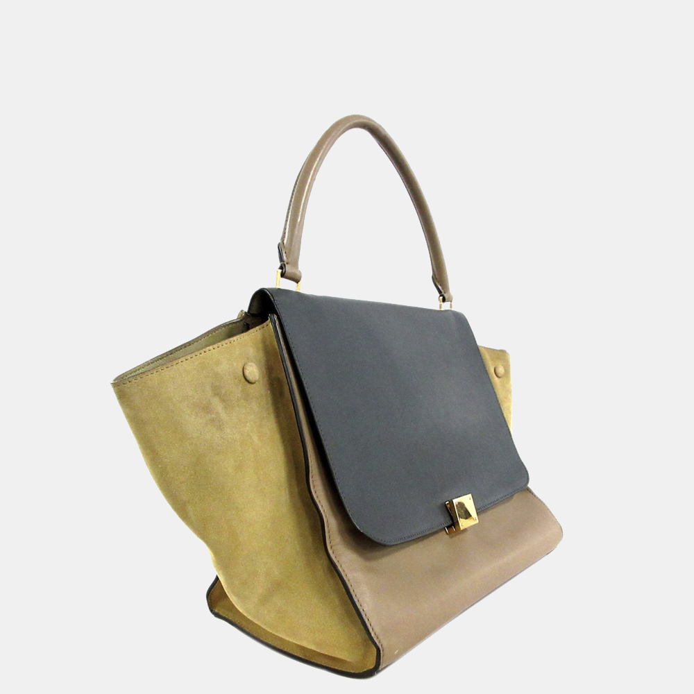 

Celine Beige/Brown Trapeze Leather Handbag