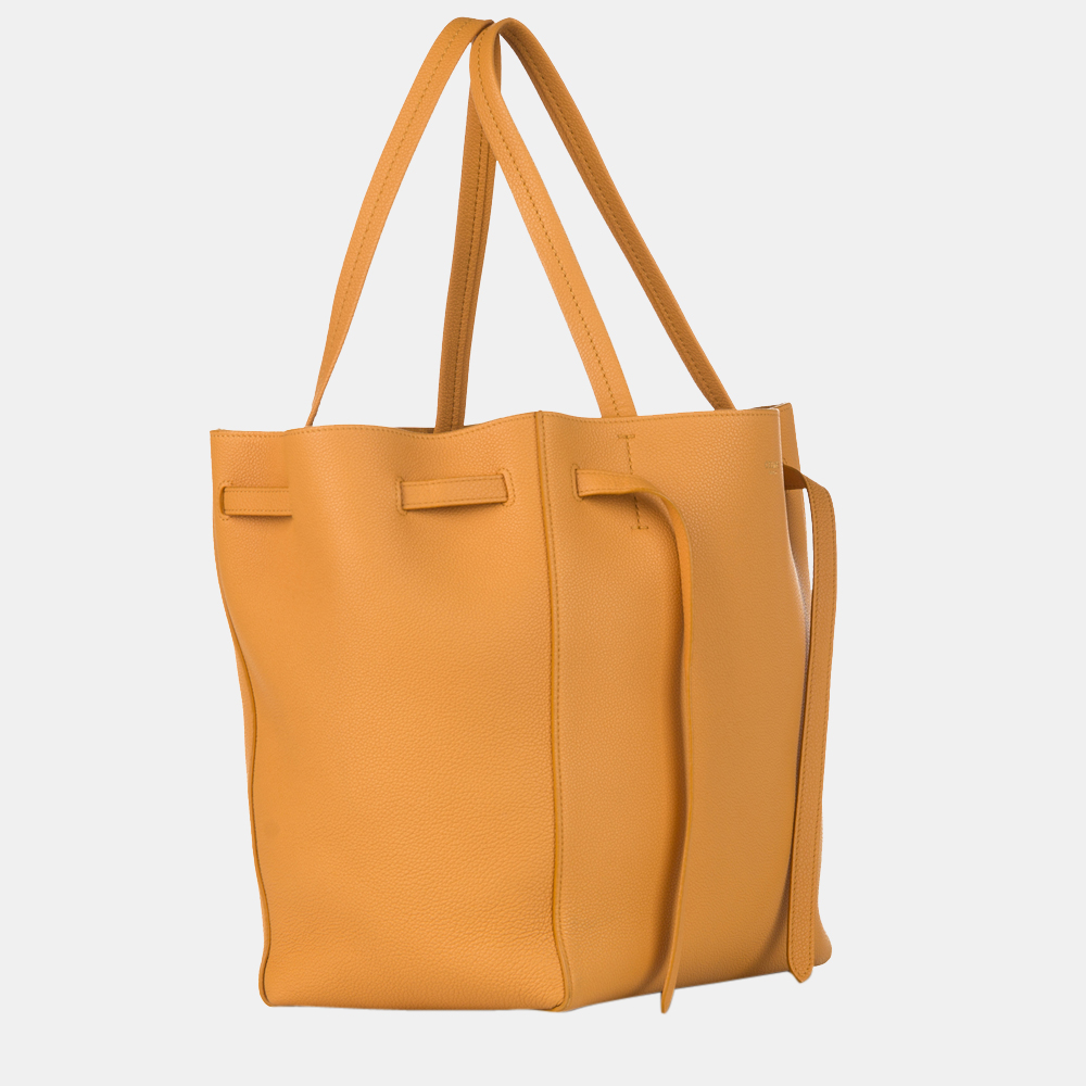 

Celine Yellow Cabas Phantom Leather Tote Bag