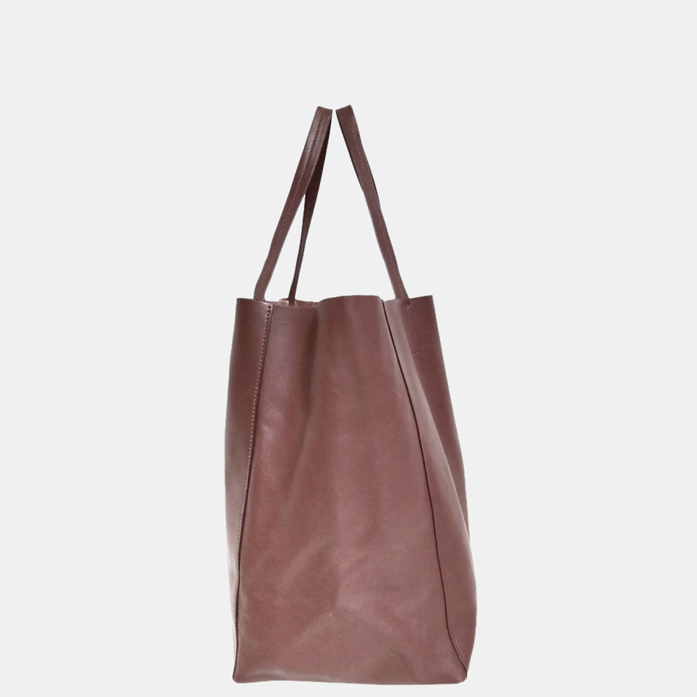 

Celine Brown Horizontal Cabas Leather Tote Bag