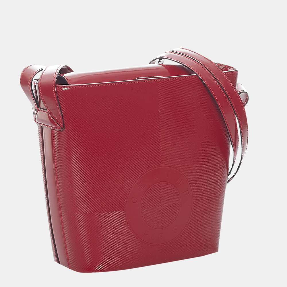 

Celine Red Leather Shoulder Bag