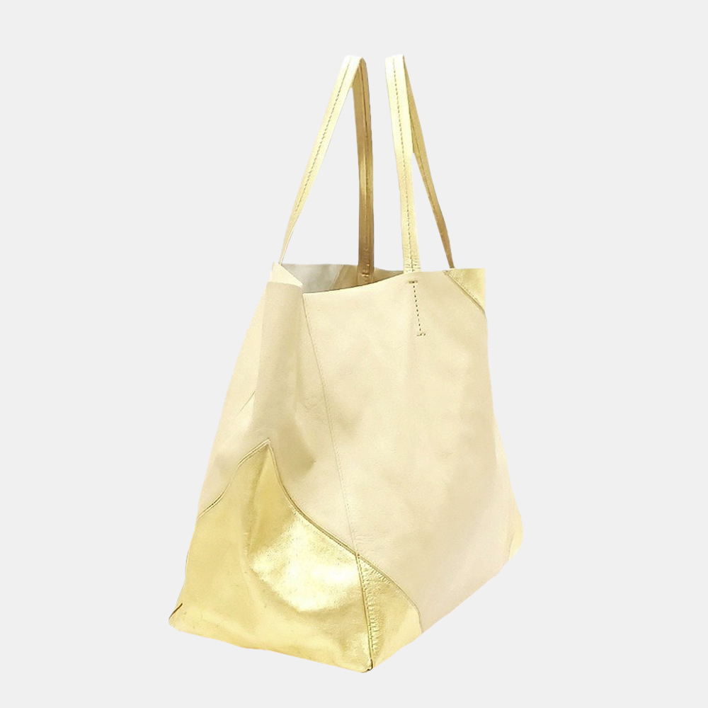 

Celine Brown/Beige Horizontal Cabas Leather Tote Bag