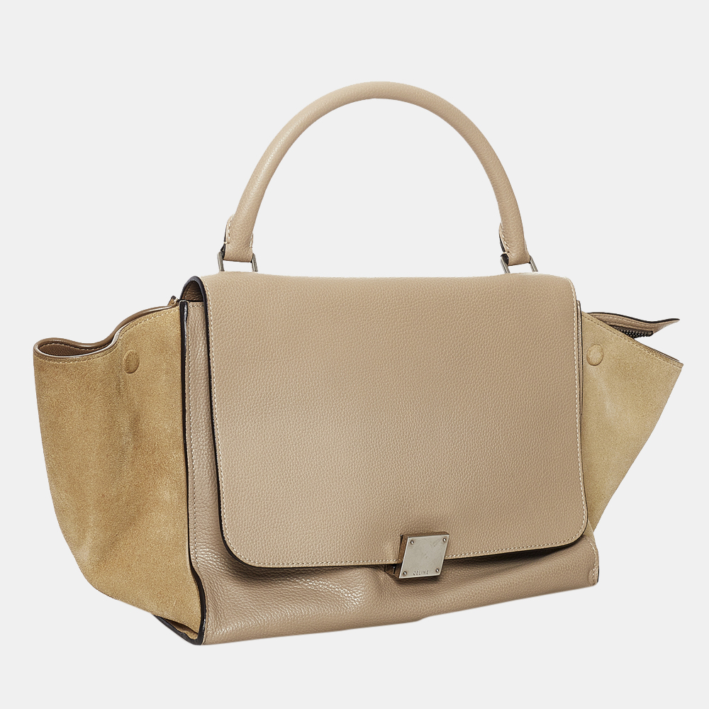 

Celine Gray/Brown Trapeze Leather Satchel