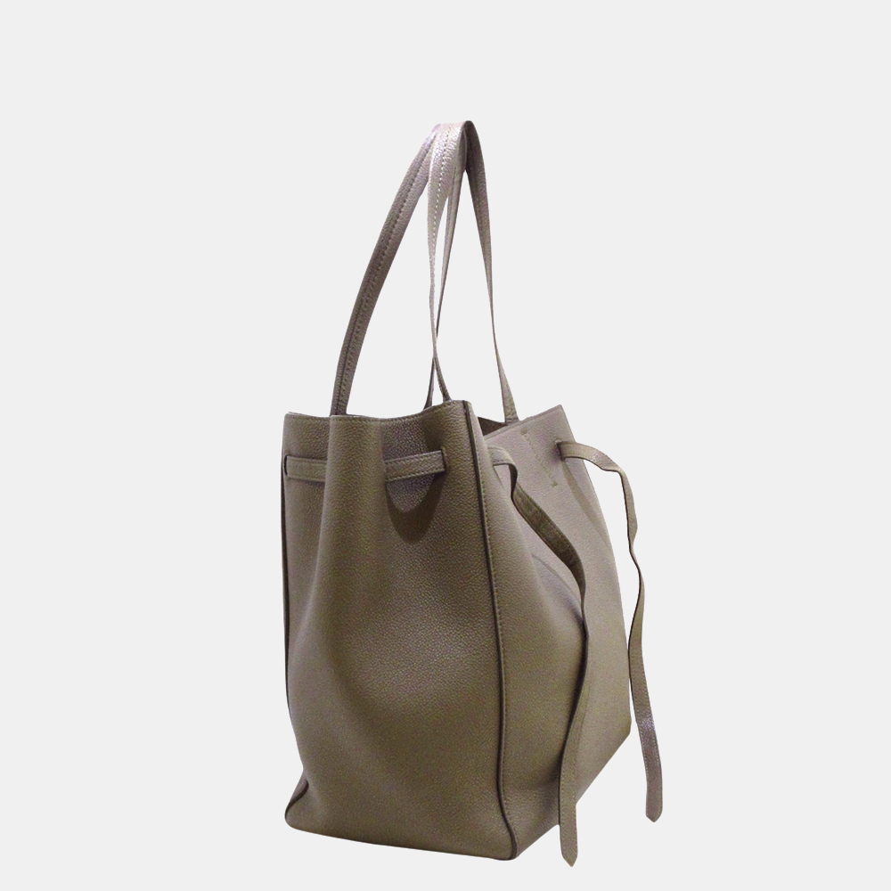 

Celine Grey Cabas Phantom Leather Tote Bag