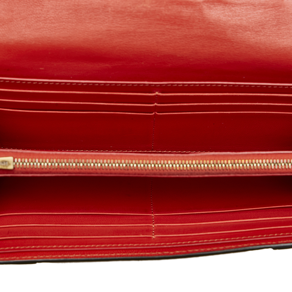 

Celine Red Continental Leather Wallet