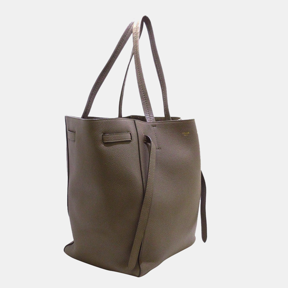 

Celine Brown Phantom Cabas Leather Tote Bag